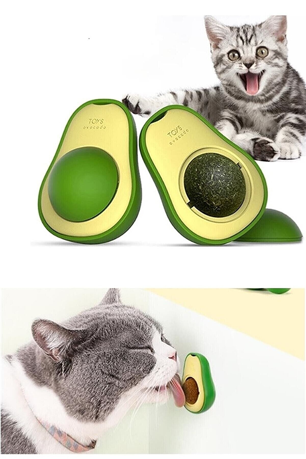 Avokado Şekilli Kedi Nanesi Catmint Catnip Kedi Otlu Oyuncak Kedi Çimi Oyuncağı