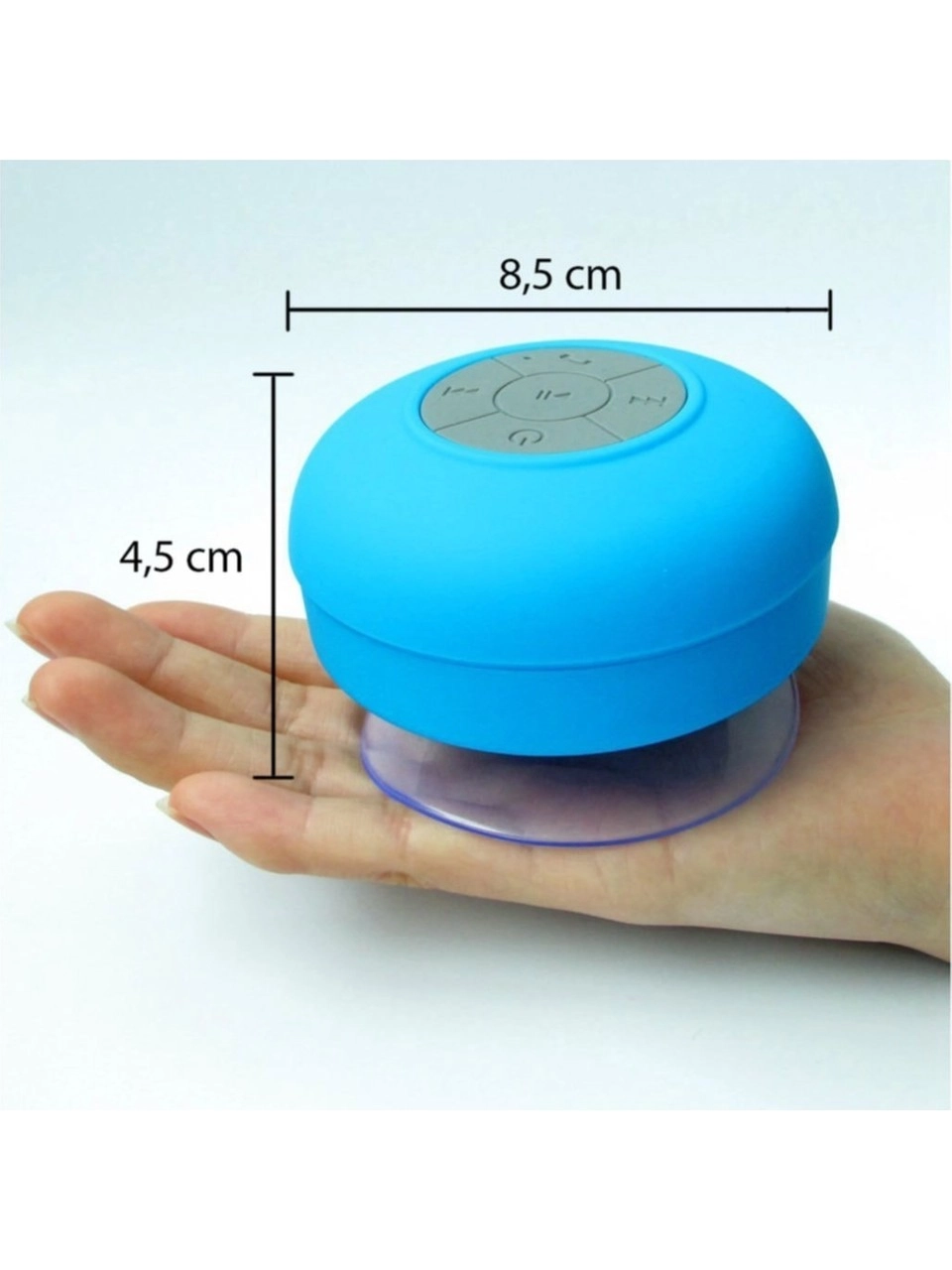 Su Geçirmez Mini Bluetooth Duş Hoparlörü Mavi