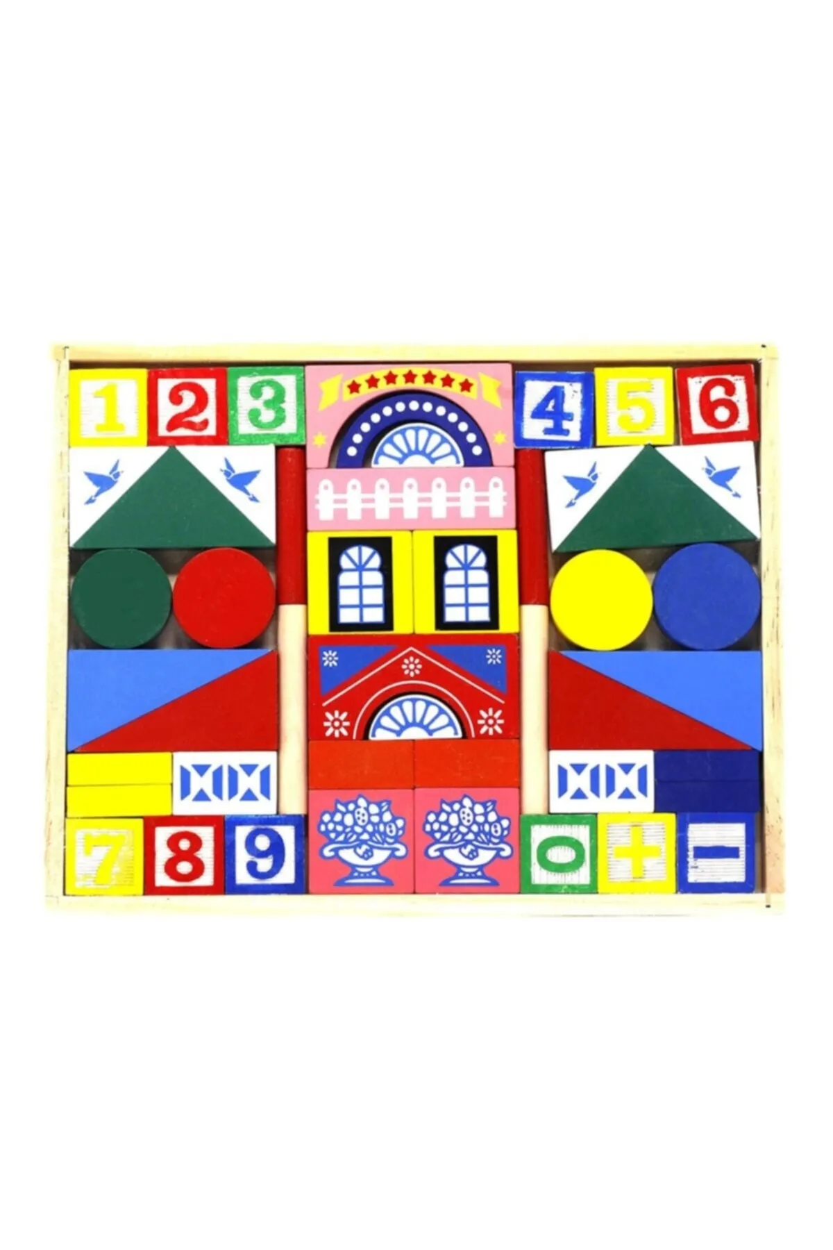 Ahşap Oyuncak Geometrik Puzzle Şekiller