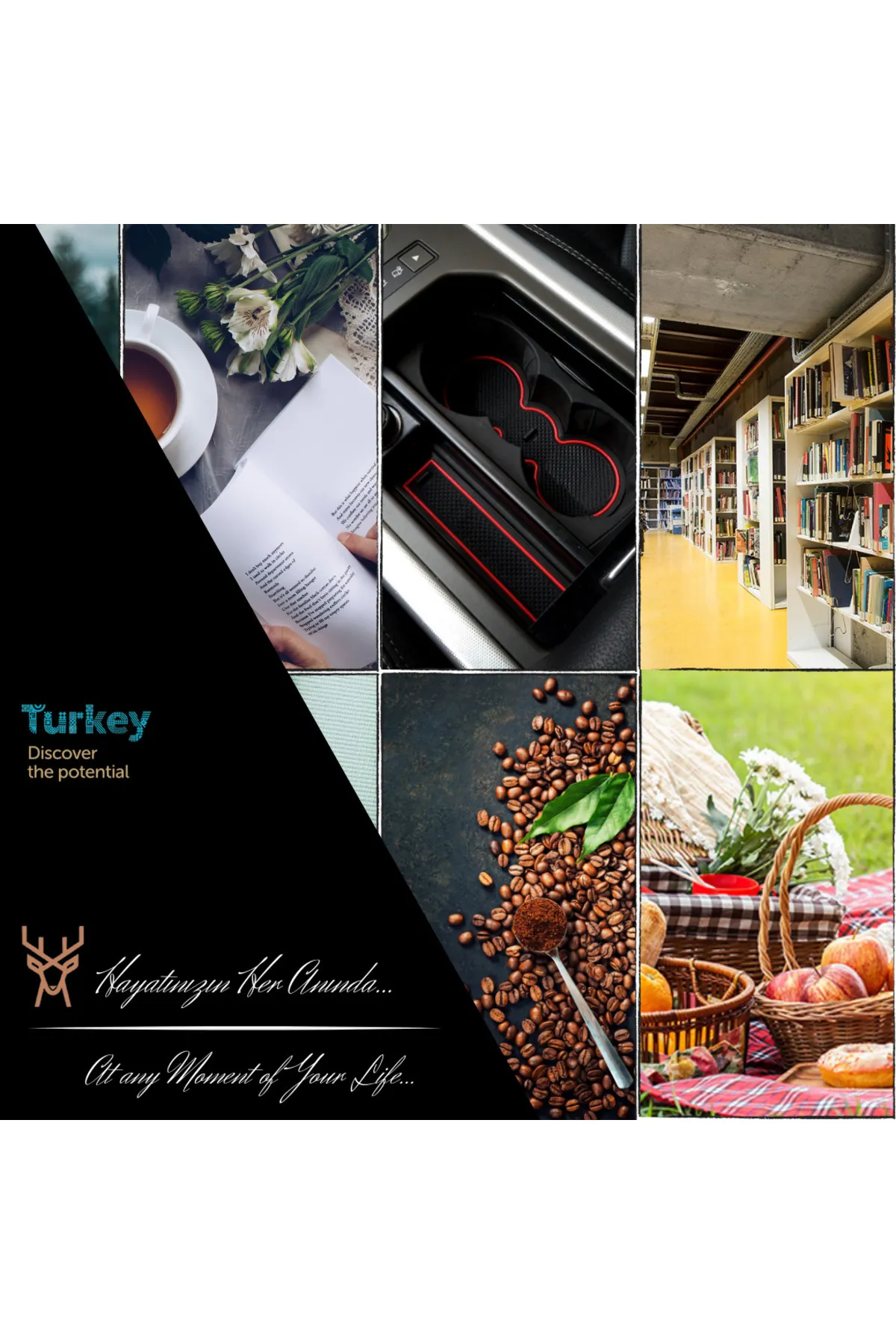 Termos Star Mug  350 ml  Opak Siyah Çift Katmanlı Kupa Sızdırmaz - Piknik Kamp Outdoor