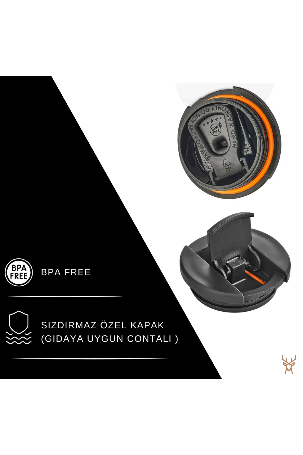 Termos Star Mug  350 ml  Opak Mavi Çift Katmanlı Kupa Sızdırmaz - Piknik Kamp Outdoor
