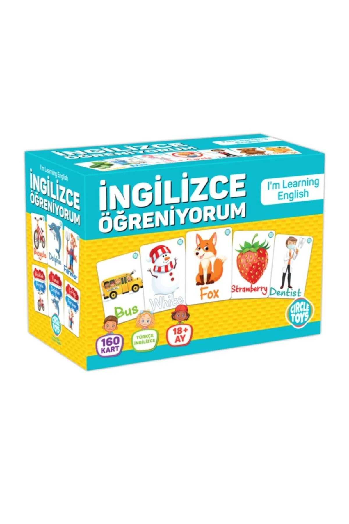 İngilizce Öğreniyorum Kartları 160 Kart