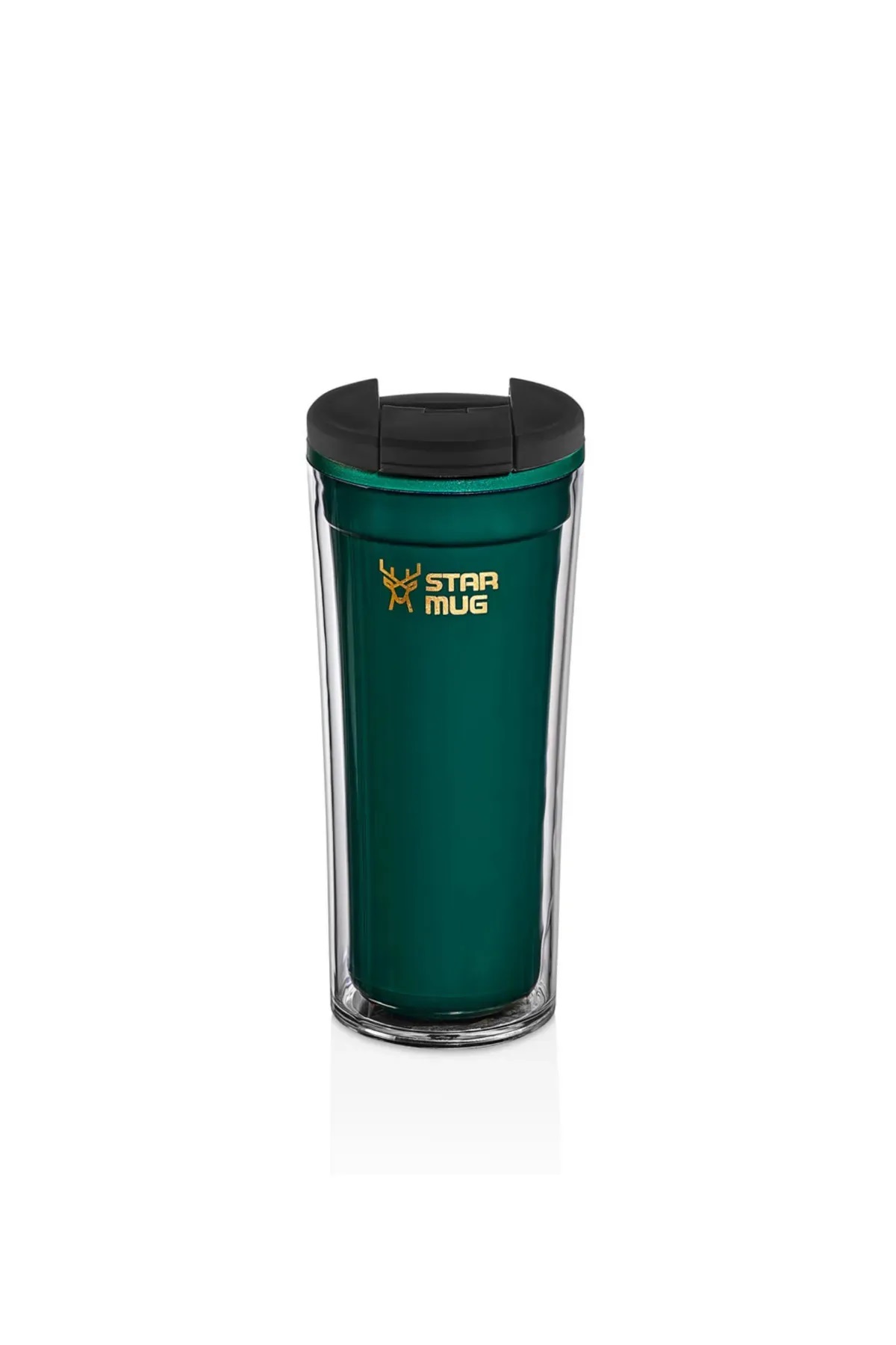 Termos Star Mug  350 ml  Opak Yeşil Çift Katmanlı Kupa Sızdırmaz - Piknik Kamp Outdoor