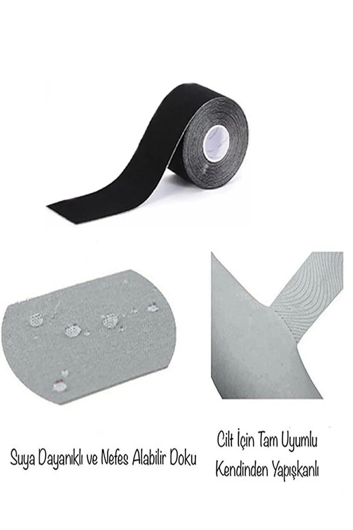 Göğüs Dikleştirme ve Şekil Verme Bandı 5 metre Siyah Renk