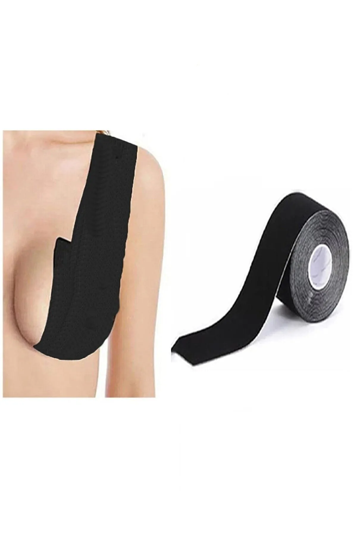 Göğüs Dikleştirme ve Şekil Verme Bandı 5 metre Siyah Renk