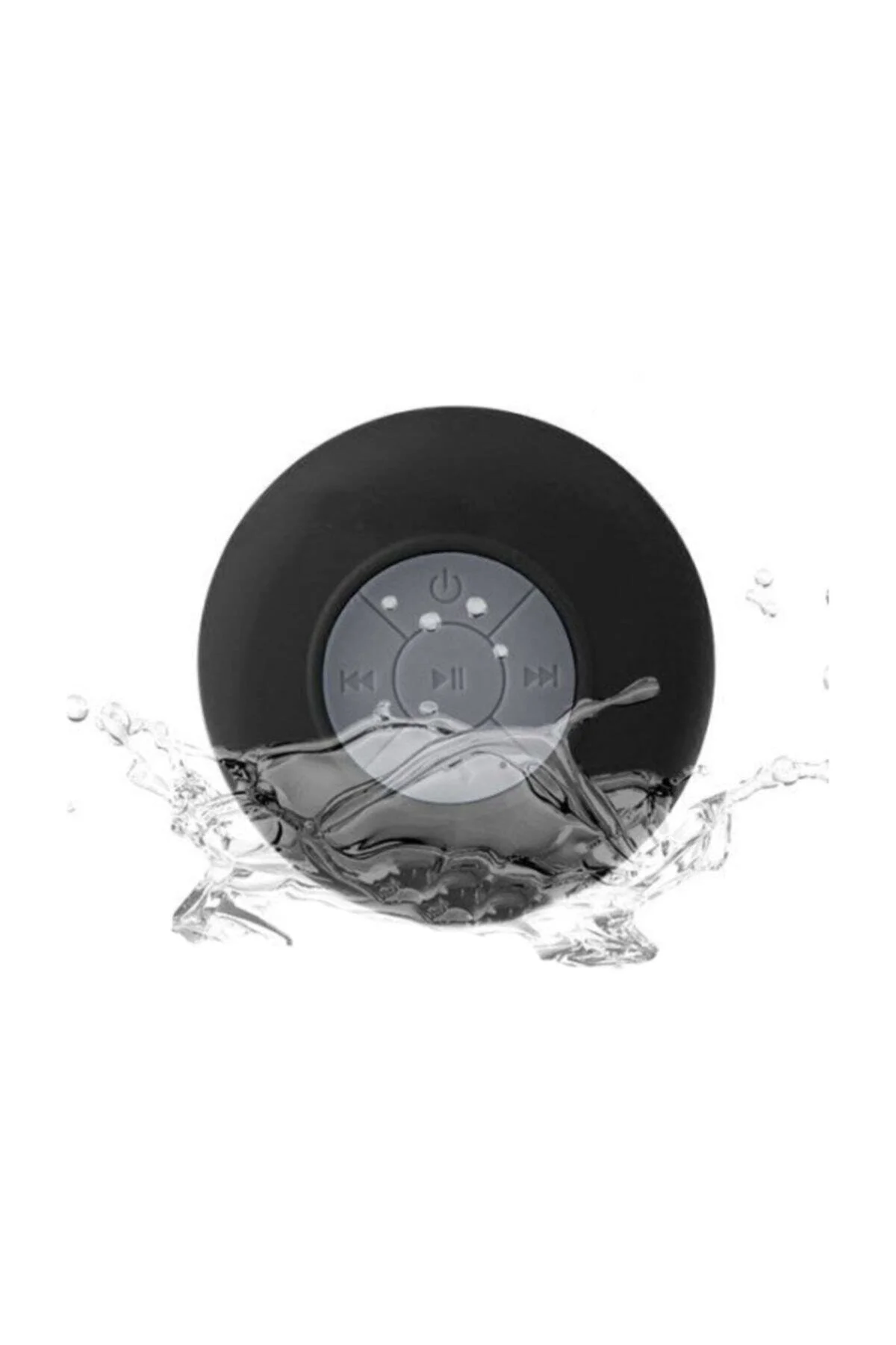Su Geçirmez Mini Bluetooth Duş Hoparlörü Siyah