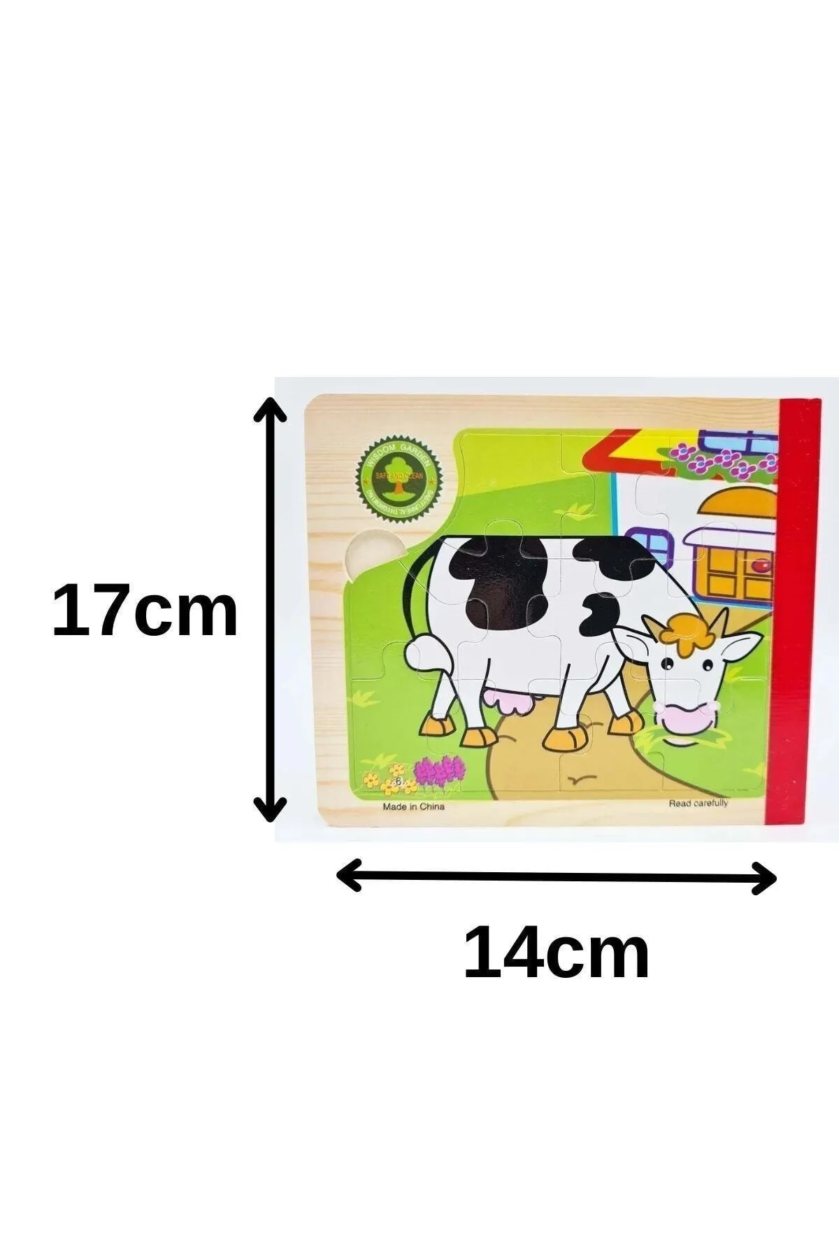 Ahşap Kitap Puzzle 6 Sayfa Puzzle 11 Parçalı