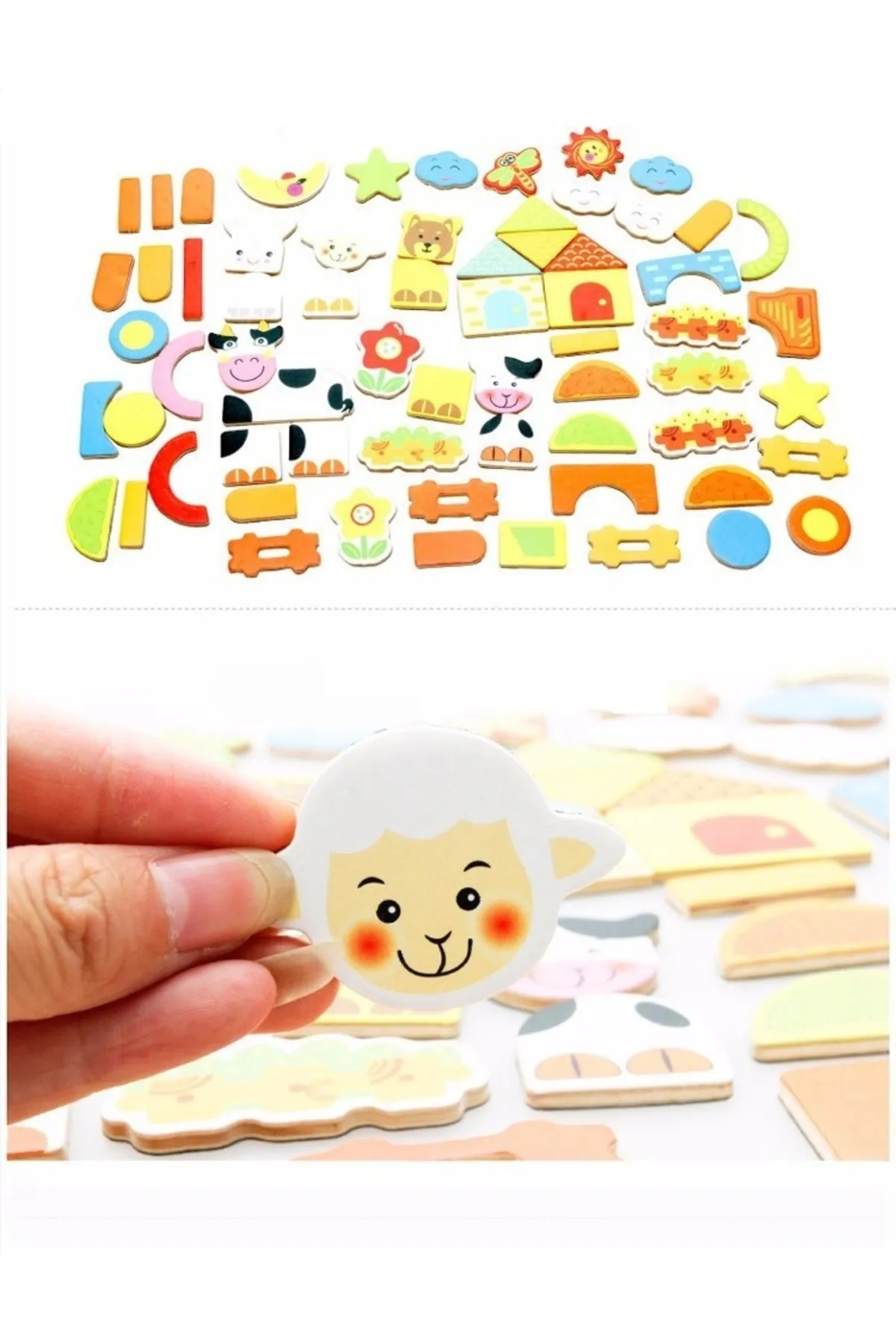 Mıknatıslı 30 Cm Çift Taraflı Yazı Tahtası Seti