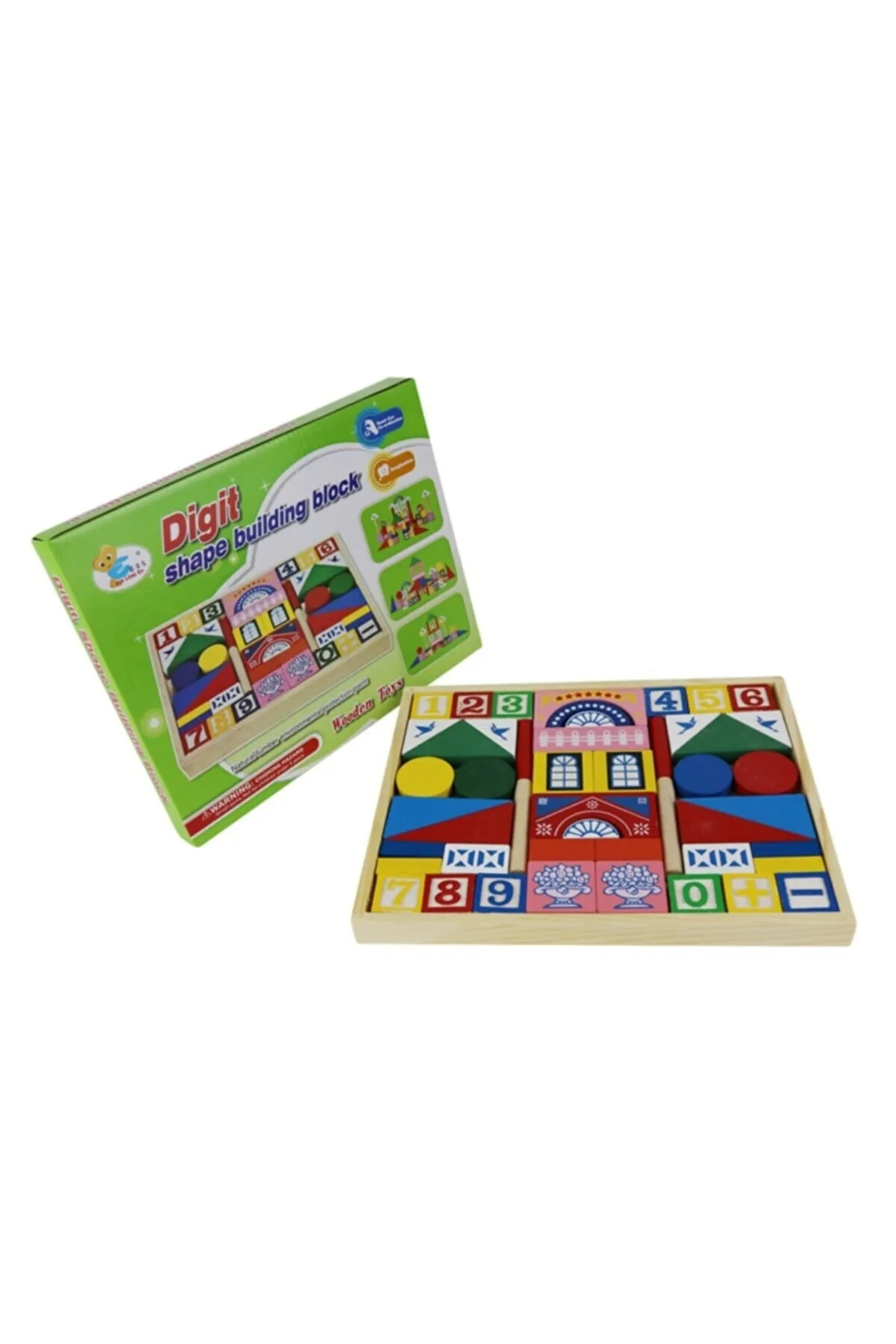 Ahşap Oyuncak Geometrik Puzzle Şekiller