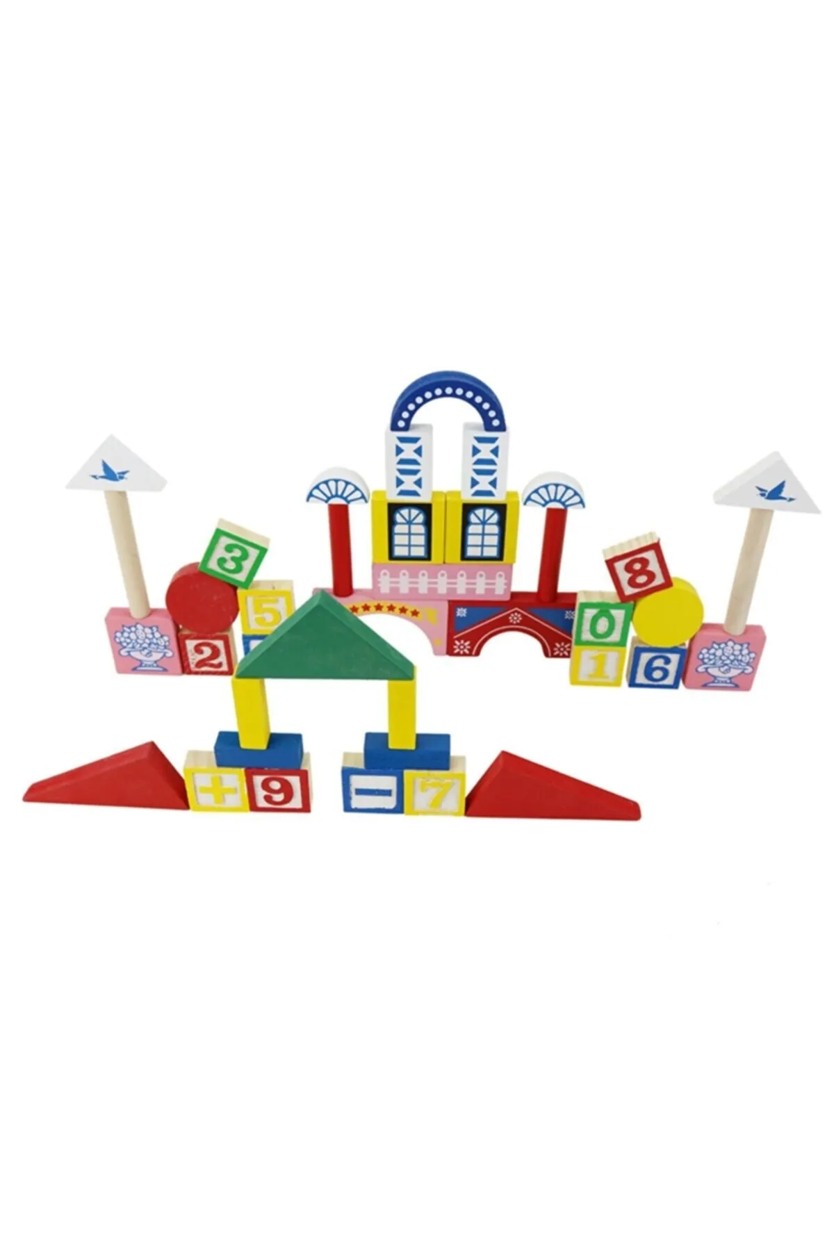 Ahşap Oyuncak Geometrik Puzzle Şekiller