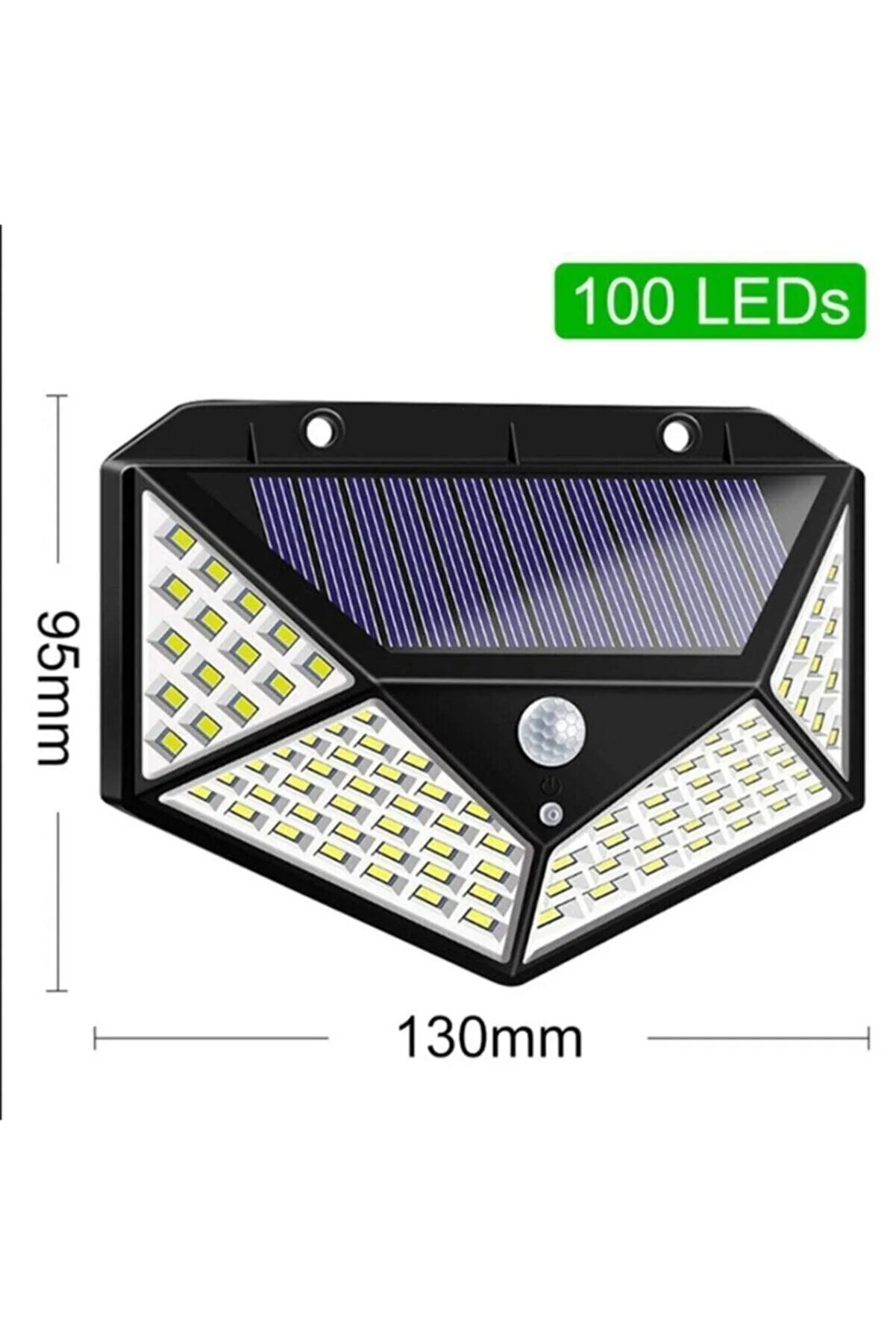 Solar Güneş Enerjili 100 Led Hareket Sensörlü Beyaz Işık