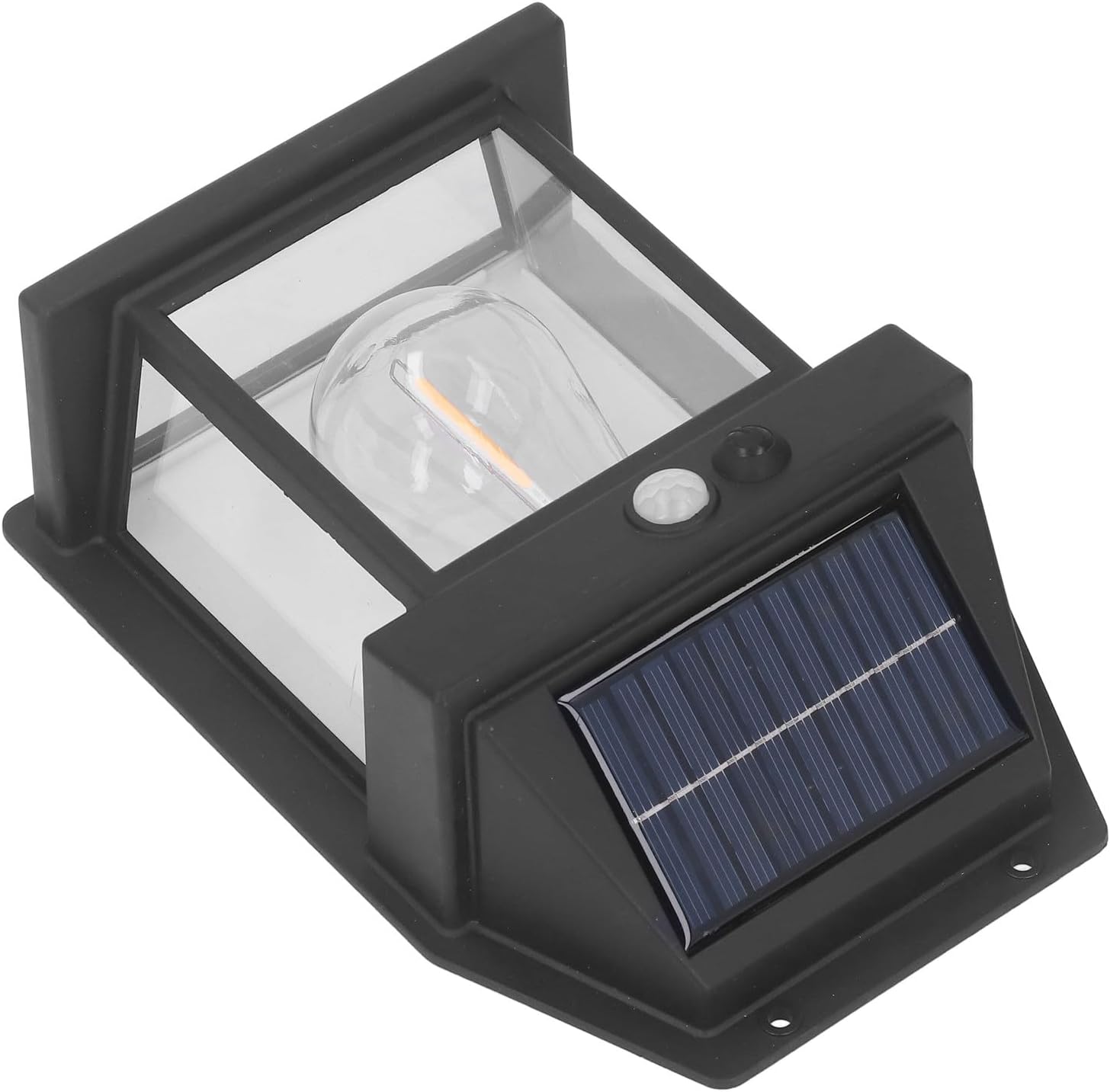 Güneş Enerjili Solar Duvar Lambası Rustik Ampul Gün Işığı Dekoratif Solar Aydınlatma