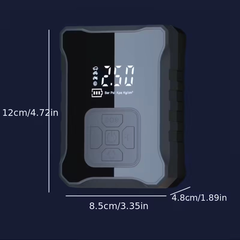 Kablosuz Lastik Şişirme Kompresörü USB Şarjlı 