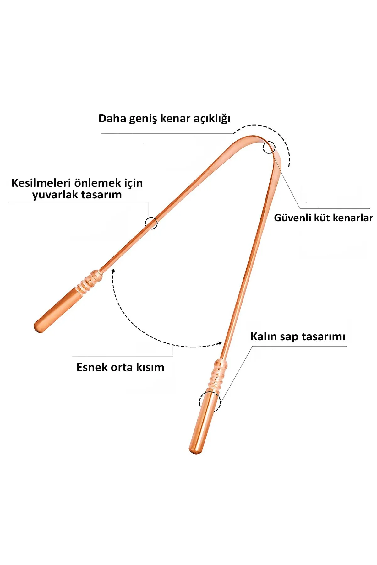 Dil Temizleyici Bakır Tel 