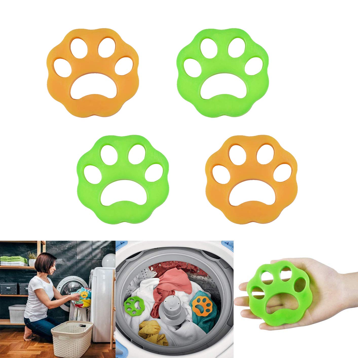 Tüy Toz Toplayıcı Pati Tasarımlı Yıkanabilir Furzapper