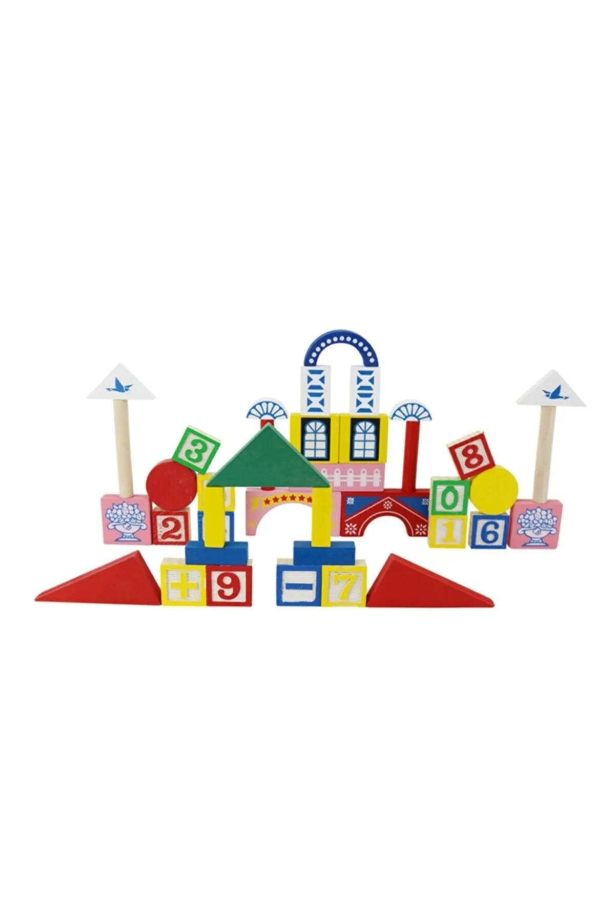 Ahşap Oyuncak Geometrik Puzzle Şekiller