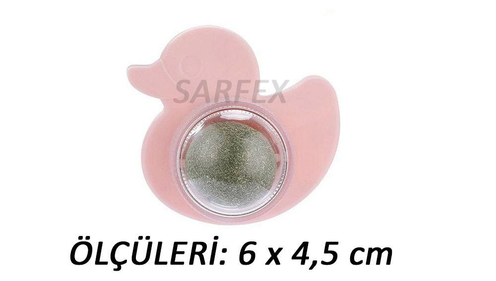 Ördek Şekilli Kedi Nanesi Catmint Catnip Kedi Otlu Oyuncak Kedi Çimi Oyuncağı Ördek Kedi Topu