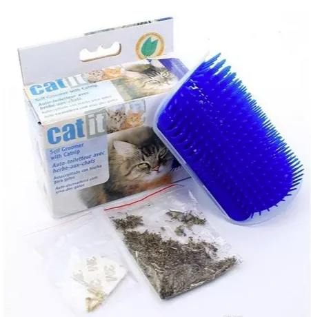 Cat It Kedi Tarama Ve Masaj Fırçası Mavi Catnipli Kedi Kaşınma Aparatı