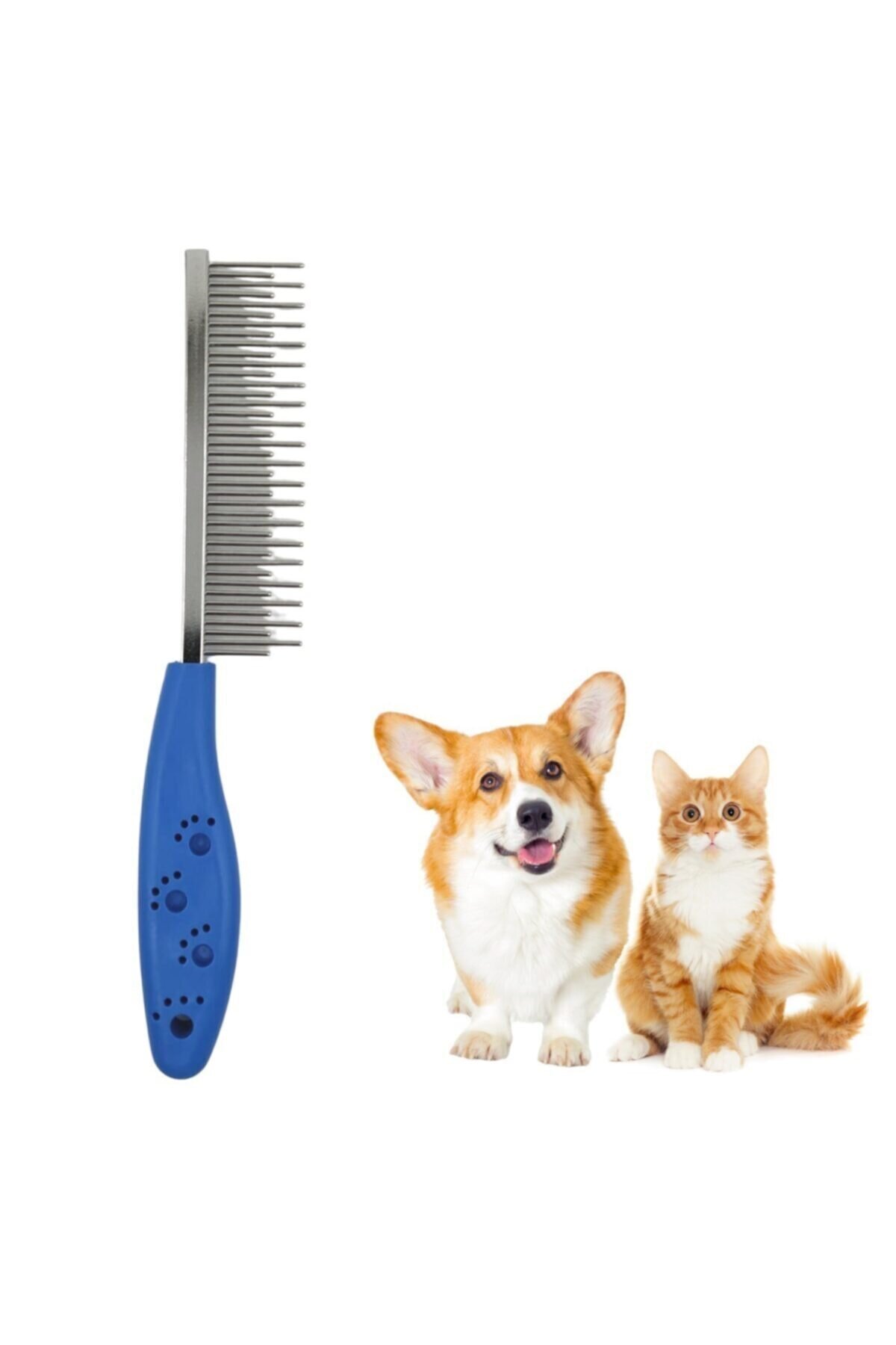 Kedi Köpek Tüy Açma Tarağı Kıtık Açıcı Bakım Tarağı Metal