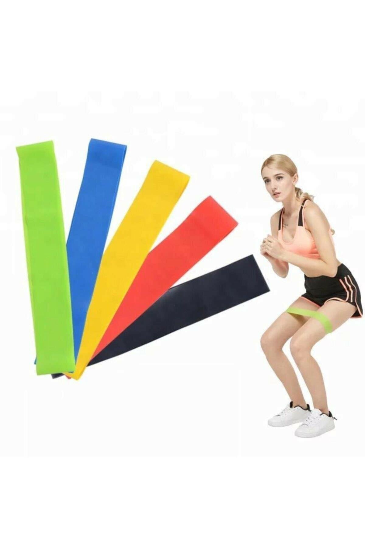 Pilates Direnç Lastiği 5 Li Paket