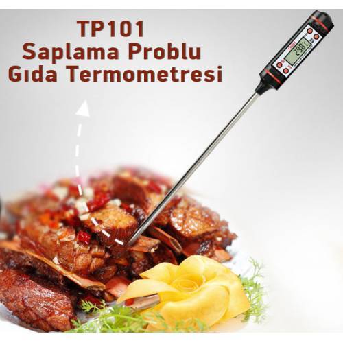 Dijital Gıda Termometresi Süt Yemek Sıcaklık Ölçer Pişirme Derecesi