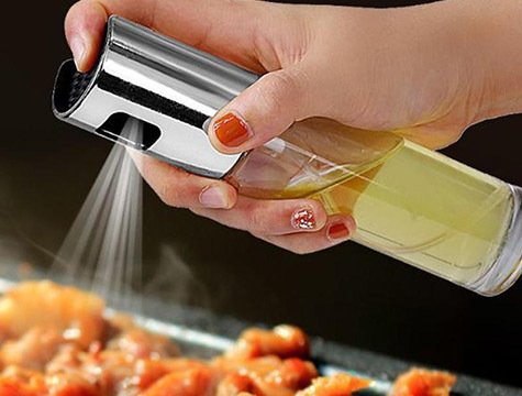 Sprey Yağdanlık Cam Şişe Zeytinyağı Sirke Püskürtücü