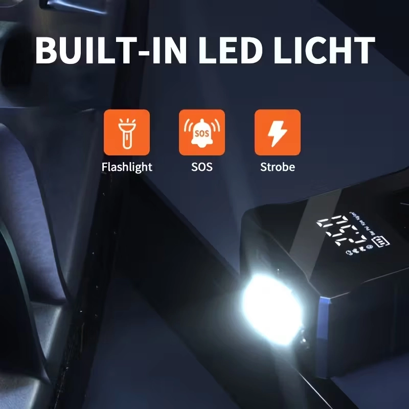 Kablosuz Lastik Şişirme Kompresörü USB Şarjlı 