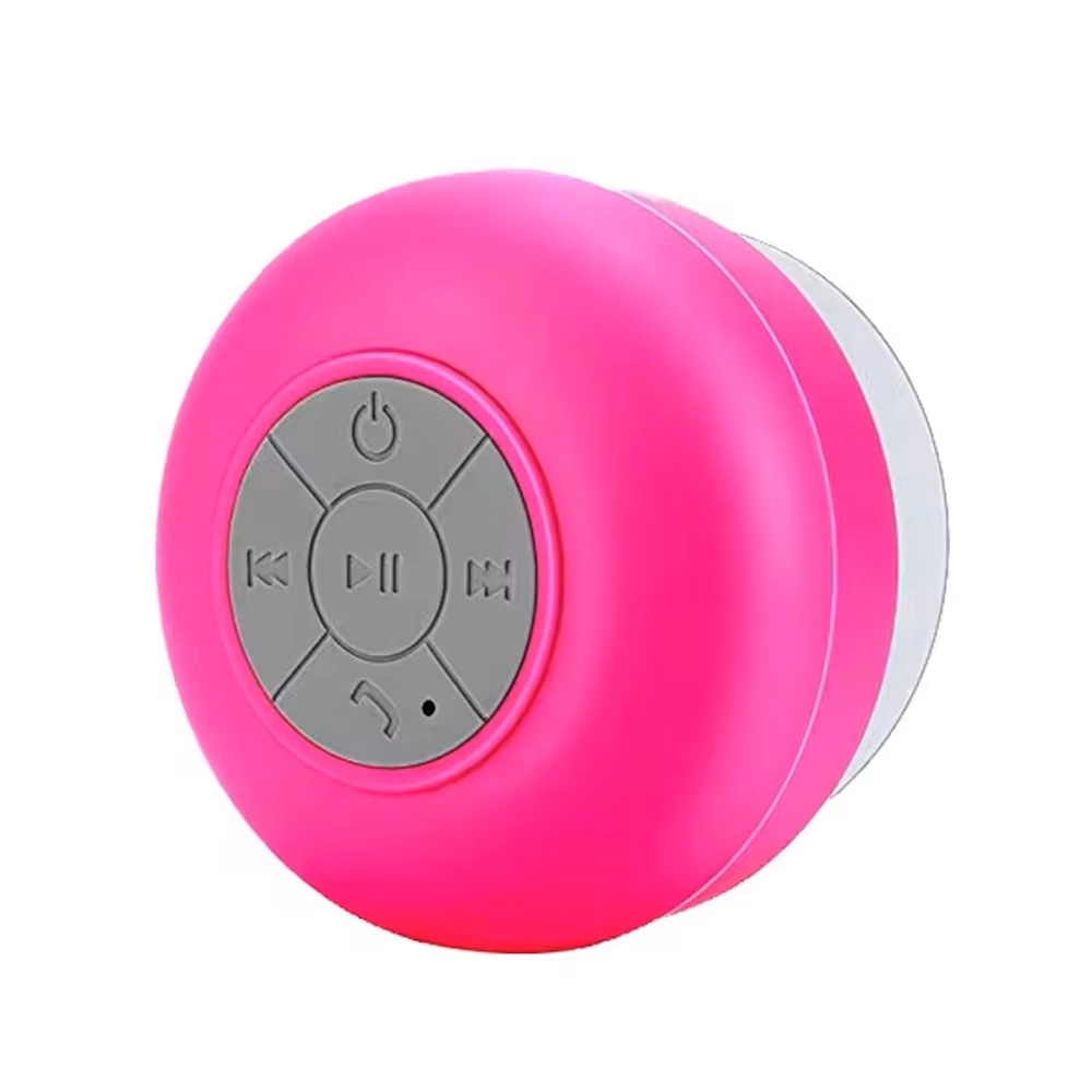 Su Geçirmez Mini Bluetooth Duş Hoparlörü Pembe