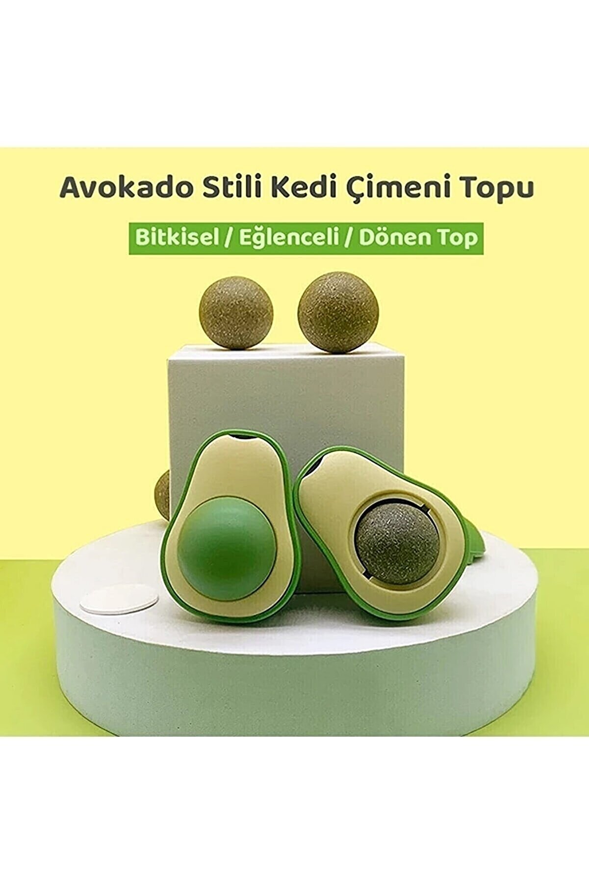 Avokado Şekilli Kedi Nanesi Catmint Catnip Kedi Otlu Oyuncak Kedi Çimi Oyuncağı