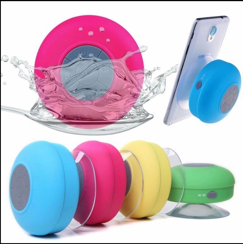 Su Geçirmez Mini Bluetooth Duş Hoparlörü Pembe