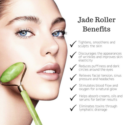 Jade Roller Yeşim Taşı Masaj Cilt Yenileme