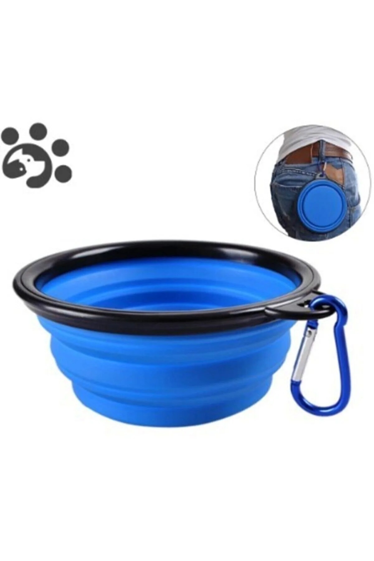 Kediler Ve Köpekler İçin Katlanabilir Mama Ve Su Kabı 350ML