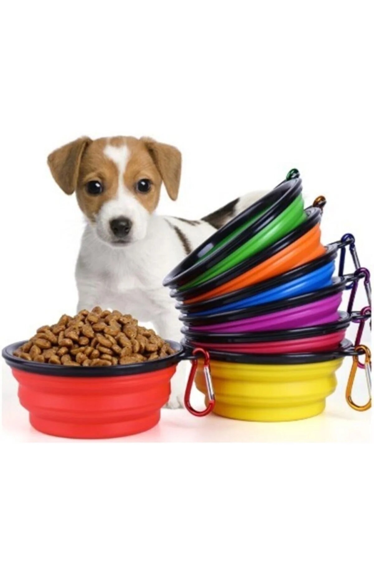 Kediler Ve Köpekler İçin Katlanabilir Mama Ve Su Kabı 350ML