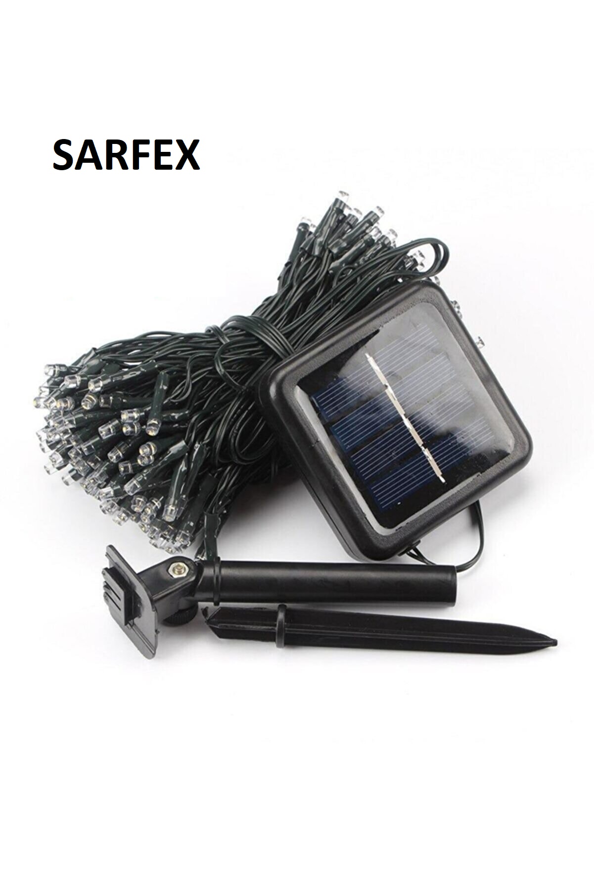 Solar Güneş Enerjili Dış Mekan 8 Modlu 5 metre 50 Led Gün Işığı