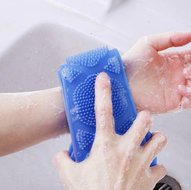 Banyo Sırt Kesesi Çift Taraflı Silikon