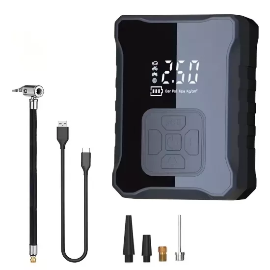 Kablosuz Lastik Şişirme Kompresörü USB Şarjlı 