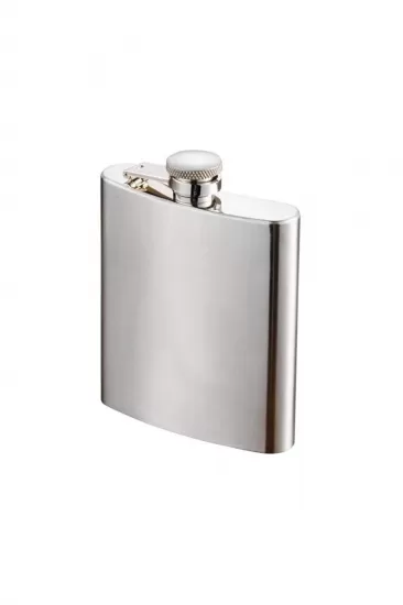 177ml 6 Oz Gümüş Paslanmaz Çelik İçki Matarası