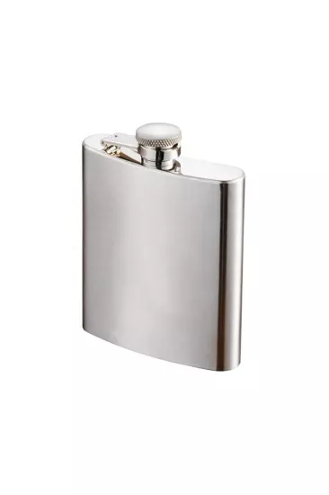 140ml 5 Oz Gümüş Paslanmaz Çelik İçki Matarası