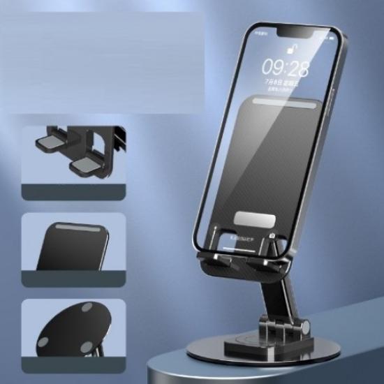 Metal Telefon Tutucu Stand Yuvarlak Tabanlı 
