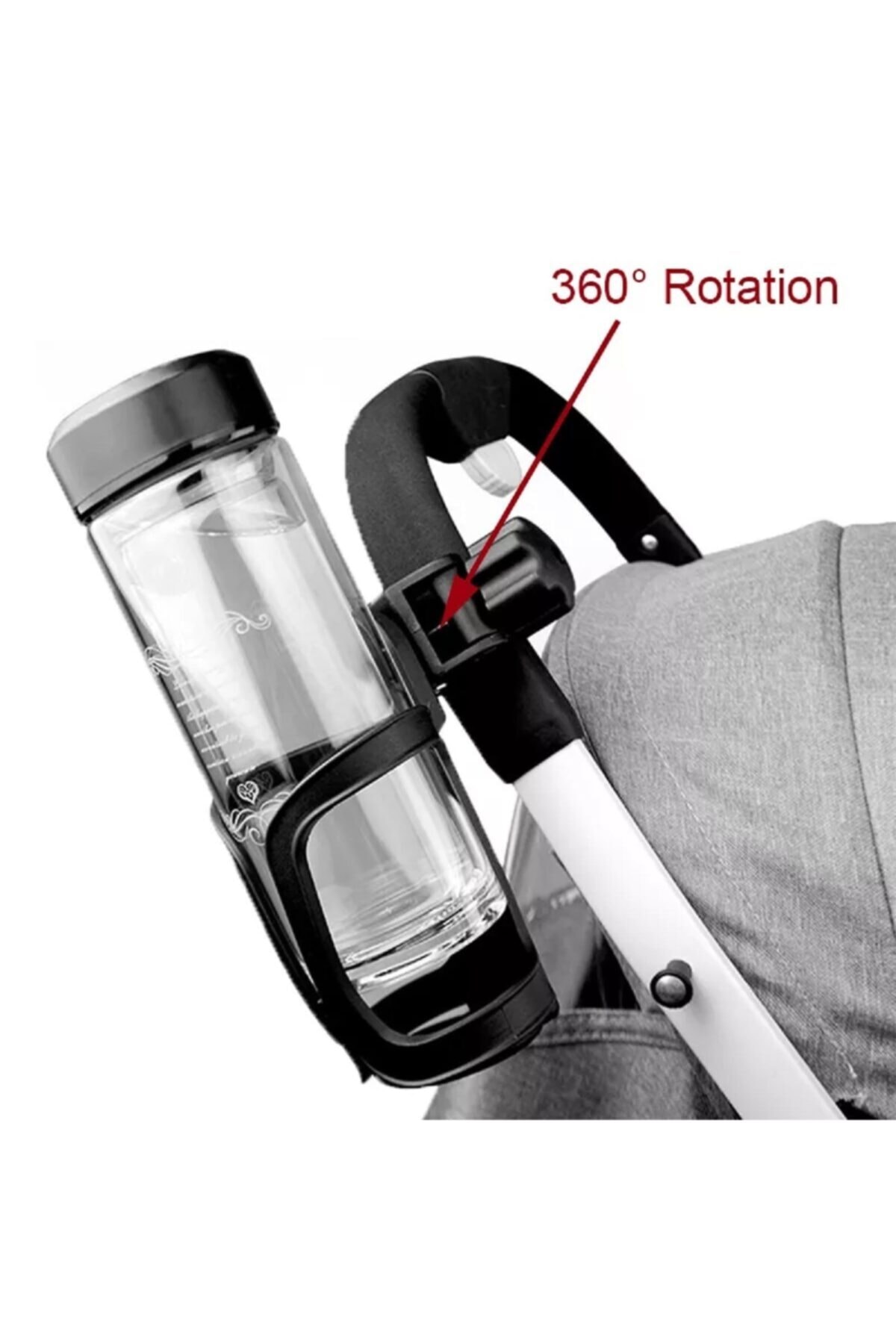 Bebek Arabası Bisiklet Biberon Suluk Tutucu Ayarlananilir