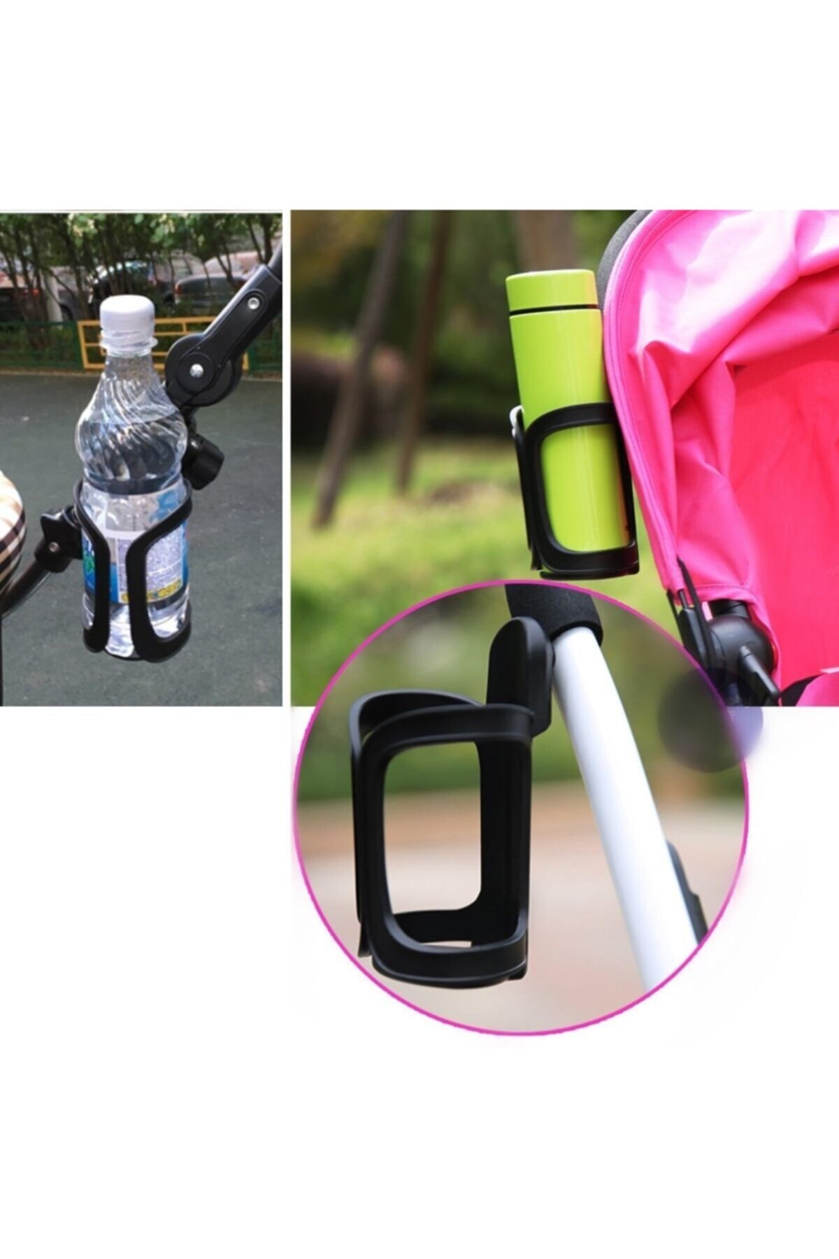Bebek Arabası Bisiklet Biberon Suluk Tutucu Ayarlananilir