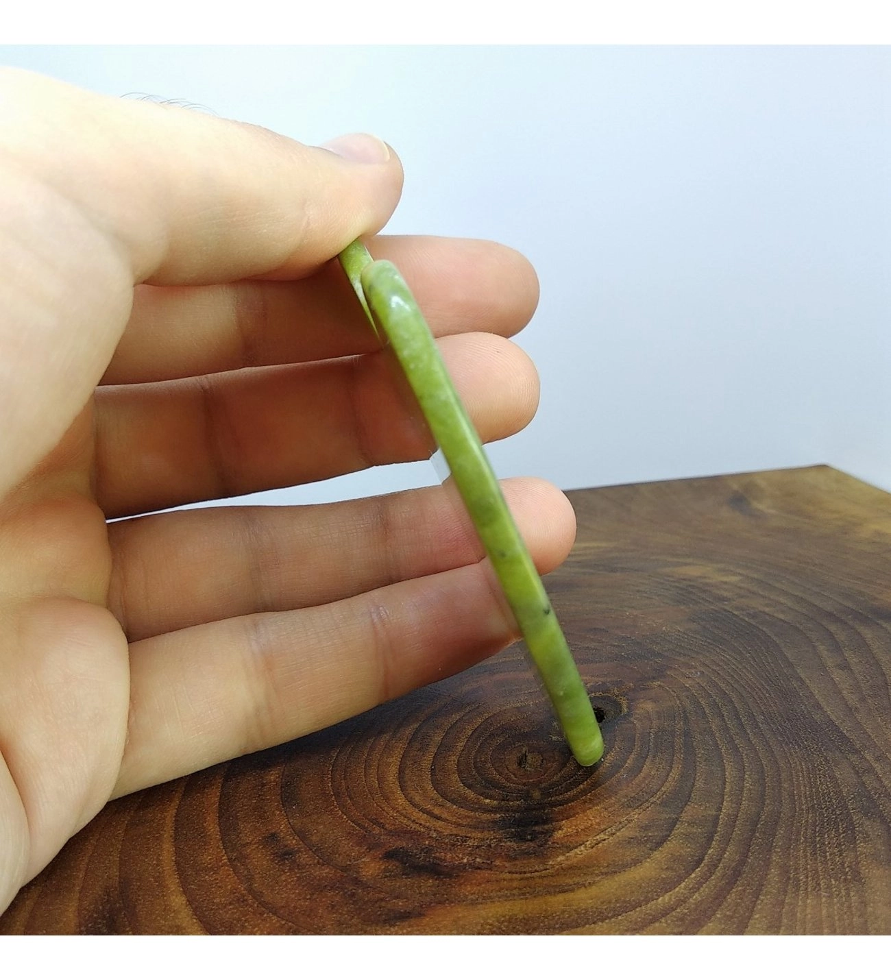 Yeşim Taşı Doğal Taş Masaj Kalp Gua Sha Yüz Bakım Taşı Yüz Yogası