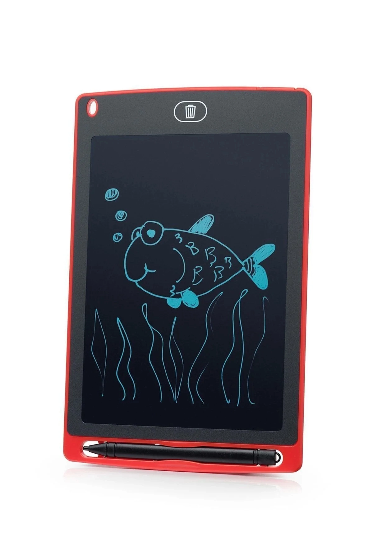 Dijital Kalemli Yazı Tableti 8,5 inch Otomatik Kırmızı